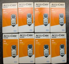 8 x Accu-Chek Mobile Cassette 50 tests -  400 Test  Total  EXPIRY  04/27
