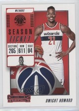 2018-19 Panini Contenders Season Ticket Dwight Howard #89 HOF 0ib3