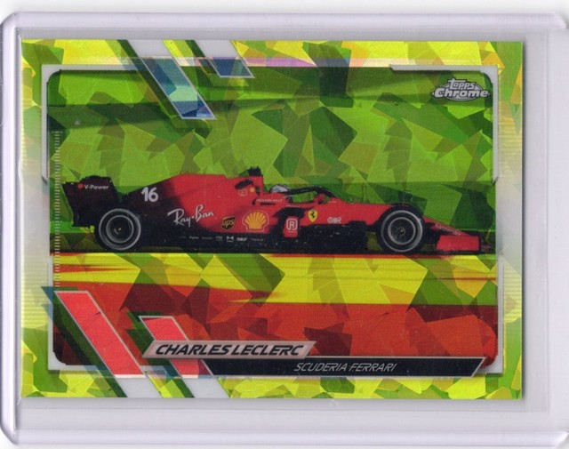 2021 Topps Chrome Sapphire Edition F1 -Charles Leclerc #106 Chartreuse /199