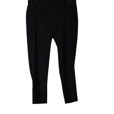 Perry Ellis America Mens Black Dress Pants Flat Front 38 Business Casual Work