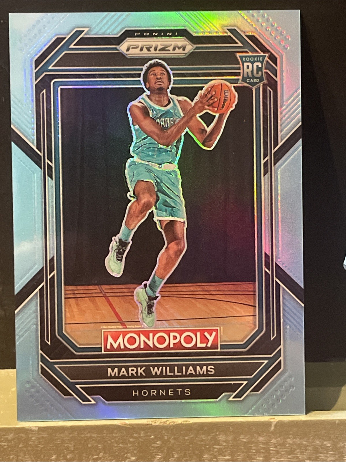 2022-23 Panini Prizm Monopoly Mark Williams #12 Light Blue Prizm /199 (RC)