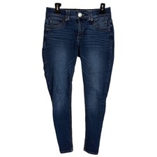 Democracy Ab Technology Jeans Womens 2 Blue Denim Stretch Mid-Rise Skinny Leg