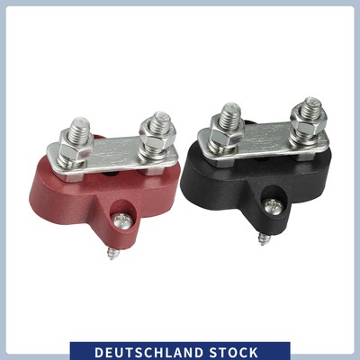 2 Stück Anschlussblock 1/4'' Stromanschluss isolierter Anschlussbolzen für Auto