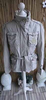 LEVI'S  Traumhafte Damen Jacke Parka Gr. 36/38 tailliert beige Gürtel 