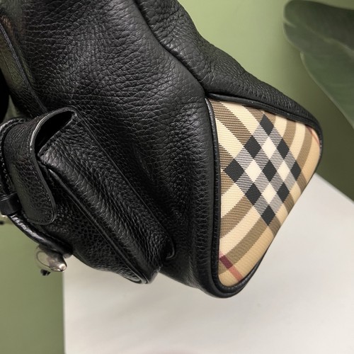 Burberry Pre-Owned Authentic Tote Black 30*21*12 Free Tracked Shipping - Picture 9 of 18
