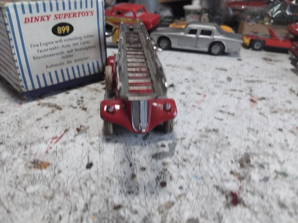 Dinky Toys France 899 1/43 Delahaye Auto Echelle De Pompiers + Scatola Originale - Immagine 4 di 4