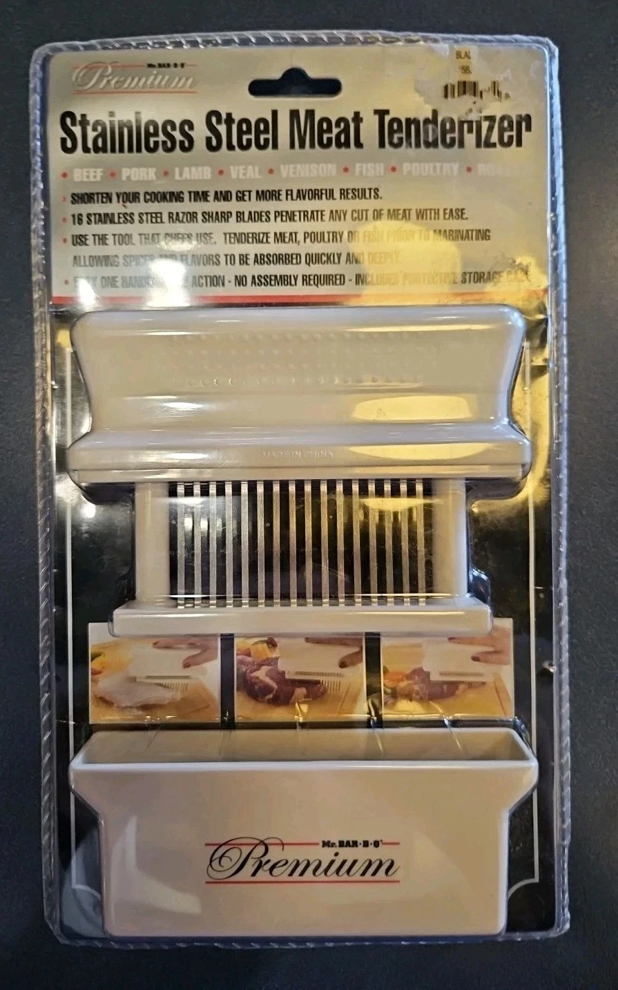 Mr. Bar-B-Q 16 Blade Meat Tenderizer Tool Kitchen BBQ Marinade Turbocharger NEW