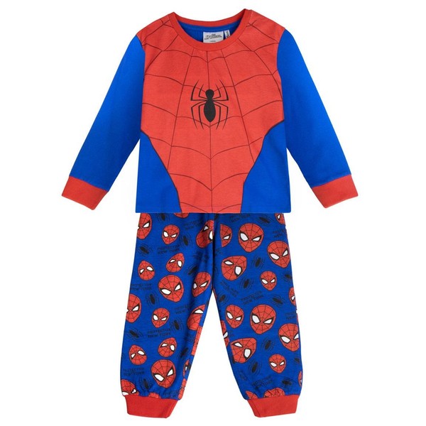 Pyjama Langarm Single-Jersey Spiderman Rot - 5 Jahre | MÄNnlich Cerdà-image