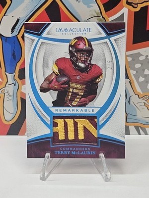2025 Immaculate Terry McLaurin Remarkable Jersey 2 Color Word Patch RM-TMN #2/5