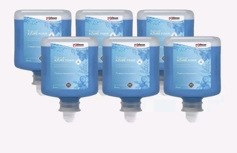 CASE OF 6 SC Johnson Professional Refresh AZURE 1 Liter Foaming Hand Soap 04/25