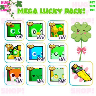  MEGA LUCKY PACK   - Pet Simulator 99 - Pet Sim 99 - GÜNSTIGE & SCHNELLE L...