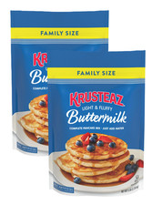 2x Krusteaz Complete Buttermilk Pancake and Waffle Mix, Light  Fluffy, 5 lb Bag