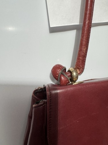 Etienne Aigner Shoulder Bag Purse Knotted Strap Metal Clasp - Picture 3 of 21