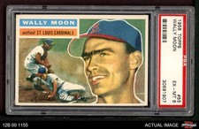 1956 Topps #55 Wally Moon Cardinals PSA 6 - EX/MT