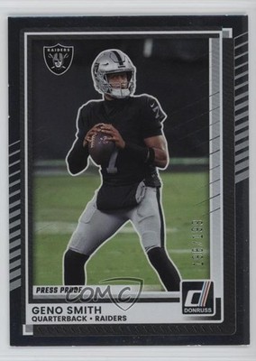 2025 Panini Donruss Press Proof Silver 198/199 Geno Smith #213 19l7