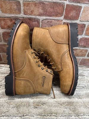 Chippewa MC2069 Brown Leather Steel Toe Work Boots Men display picture 1
