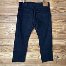 Vintage Levis Mens 501 Button Butterfly Black 93 Waist Size 40 Length 32 Str Vintage Levis Mens 501 Button Butterfly Black 93 Waist Size 40 Length 32 Str