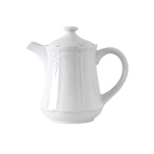 Tuxton China Inc CHT-170 Chicago 18 oz. Porcelain White Coffee/Tea Pot - 1 Doz