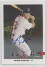 2017 Topps Archives Snapshots 38/60 Andrew Benintendi #AS-ABE Rookie Auto RC 3c2