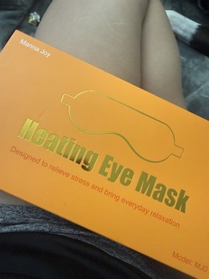 Manna Joy Rechargeable Heated Eye Mask Warm Compress for Dry Eyes Gray