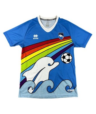Errea Pescara Calcio 2019/20 Rainbow Special Edition soccer jersey t-shirt