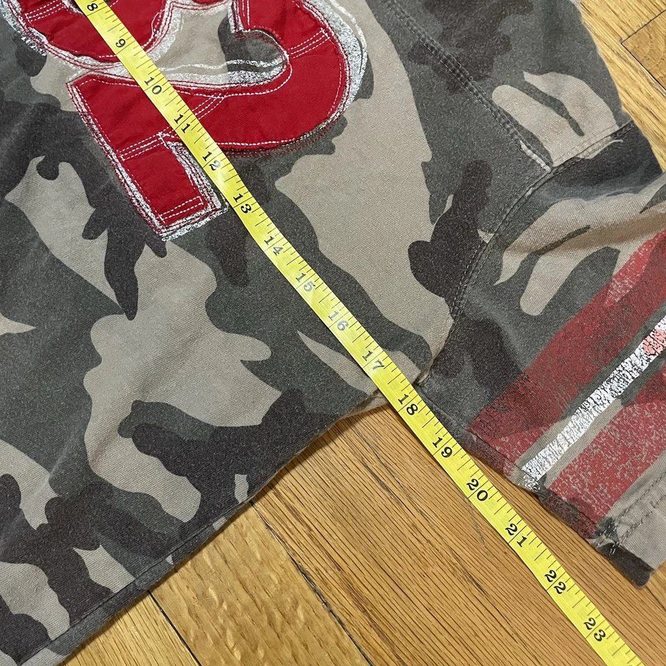 Camuflaje Temático - Camiseta Jersey Niños 82 con Acentos Rojo y Blanco Talla 6/7 años Foto 4 de 4