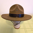 John B. Stetson Company Campaign Hat BS Regular 7 1/8 Brown Made in USA — photo 1