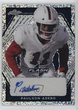 2021 Leaf Flash Portrait Auto Navy Blue 1/75 Paulson Adebo #PA-PA1 Auto 10k8
