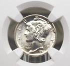 1941 "D" Mercury SILVER Dime 10c NGC MS66 FB #007 *FULL BANDS* Gem BU Unc ECC&C