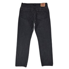 VTG Levis 505 Mens 38x34 Black Regular Fit Straight Leg 90s Denim Jeans 505-0260