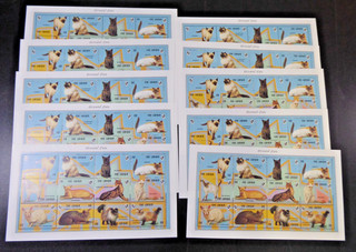 Gambia 1993 10x miniature sheets "Oriental cats" /MNH Mi.No.1653/64 ME 200