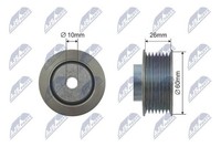 NTY Umlenk-/FüHrungsrolle, Keilrippenriemen RNK-SU-010 FüR Suzuki