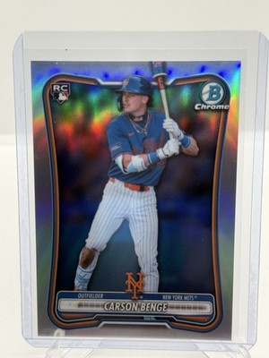 2026 Carson Benge Bowman Chrome Rookie Image Variation Refractor IV SP RC #96