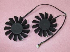 Pair Fans Cooler Fan For MSI HD7850 HD7950 HD7870 GTX 660 670 PLD08010S12HH 75mm
