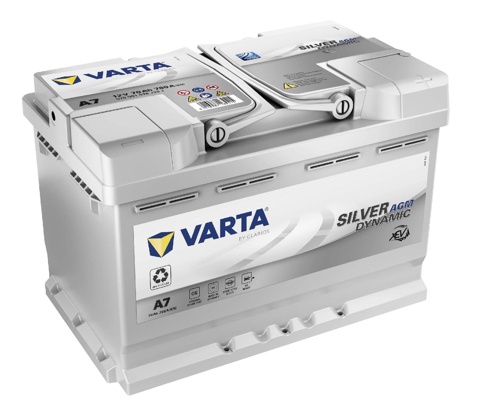 Varta A7 / E39 Alfa Audi Citreon Mercedes 70Ah 760CCA 096 AGM Car Battery 4 Year