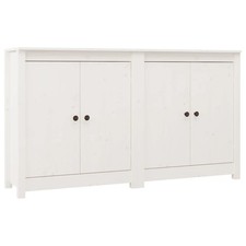 2x Solid Wood Pine Sideboards Storage Cabinet Cupboard Multi Colours vidaXL