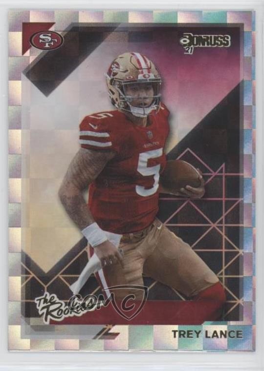 2021 Panini Donruss The Rookies Trey Lance #TR-TLA RC 0b3