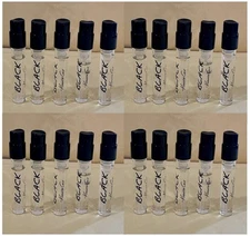 20 Vials Samples KENNETH COLE BLACK for Men Cologne 0.05 oz EDT Spray NEW AS PIC