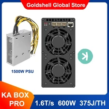 New Goldshell KA BOX PRO 1.6T 600W Miner KHeavyHash KASPA Mining with 1500W PSU