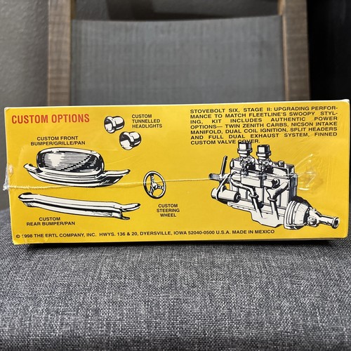 51 CHEVY FLEETLINE, AMT 8250 MODEL KIT, FACTORY SEALED IN BOX, HOBBY KIT - Bild 4 von 6