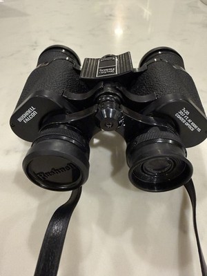 Vintage 1970's BUSHNELL Falcon Binoculars With Hardshell Case  7x35 Insta-Focus
