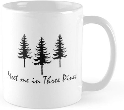 Meet Me In Three Pines Coffee Mug 11oz Ceramic Tea Cup Gift Mug
