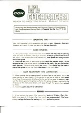 Vintage Ad 1960 era LI'L CUCARACHA 1/32nd Instructions by COX Photo Copy