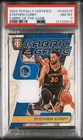 2024 PANINI TOTALLY CERT FABRIC OF THE GAME #FOGSTP STEPHEN CURRY 121/125 PSA 8
