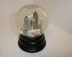 VTG Saks Fifth Avenue Musical Snow Globe ATLANTA, GA Delta, Coca Cola, The Fox