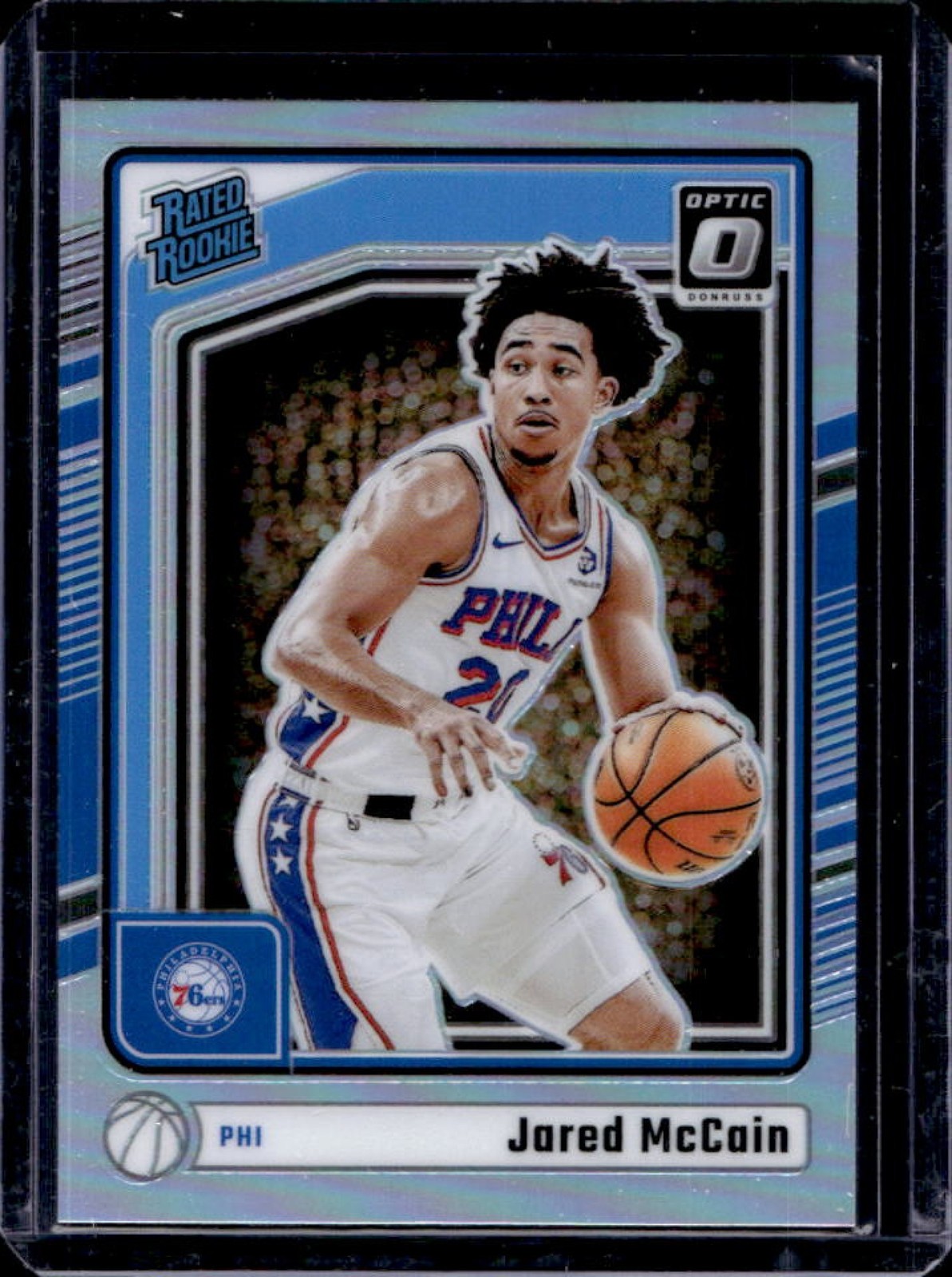 2024-25 Donruss Optic Jared McCain Rated Rookie Holo RC #270 76ers