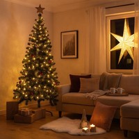 Gravidus KüNstlicher Weihnachtsbaum 180 Cm Kunststoff MetallstäNder