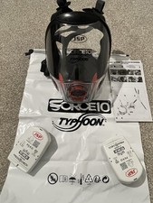 JSP Force 10 Typhoon Full Face Respirator Mask P3RD Filters Size M F-4003