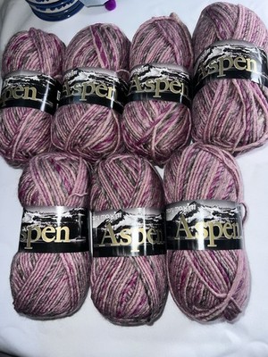 Mary Maxim Aspen Mountain Peak Yarn 3.5 Oz 100% Acrylic 7  Skeins