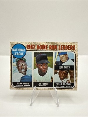 1968 Topps - League Leaders Hank Aaron, Willie McCovey, Ron Santo #5